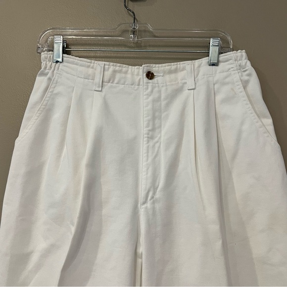 Vintage Pants - 3 VTG High Rise Pleated Elastic Waist Lee Wool Rayon Cotton Black Navy White